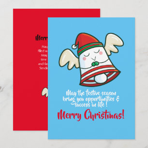 Convites Voo personalizável e fofo da Bela de Natal