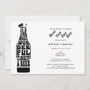 Convites Voos de degustação de cerveja Traga sua própria fe