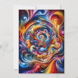 Convites Vórtice de Cores Dinâmicas