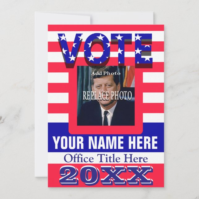 Convites Votação da Campanha Política (Verso)