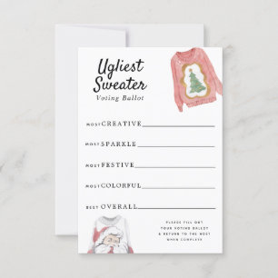 Convites Votação De Suéter Feio