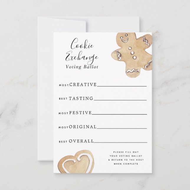 Convites Votação do Cookie Exchange (Frente)