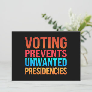 Convites Votação Previne Eleições Presidenciais Indesejadas