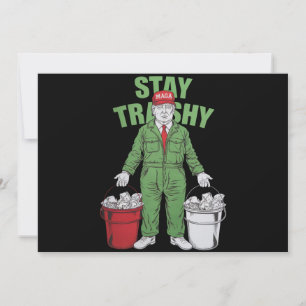 Convites Votar Trump Garbage Man Permaneça Trashy Eleições 