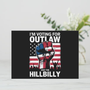 Convites Voto a favor do Outlaw e do Hillbilly 2024 U