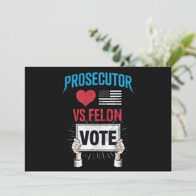 Convites Voto de Promotor vs Criminoso (Em pé/Frente)