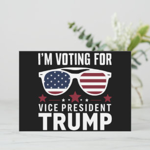 Convites Voto Para A Eleição Do Vice-Presidente Trump 2024