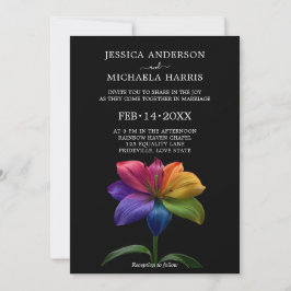Convites 🌈 Votos de Casamento Technicolor