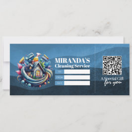 Convites Voucher de Certificado de Presente de Serviços de 