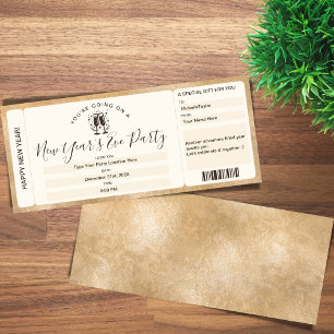 Convites Voucher de Ingresso Surpresa para Festa de Ano Nov