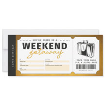 Voucher de Passagem de Viagem de Fim de Semana Our