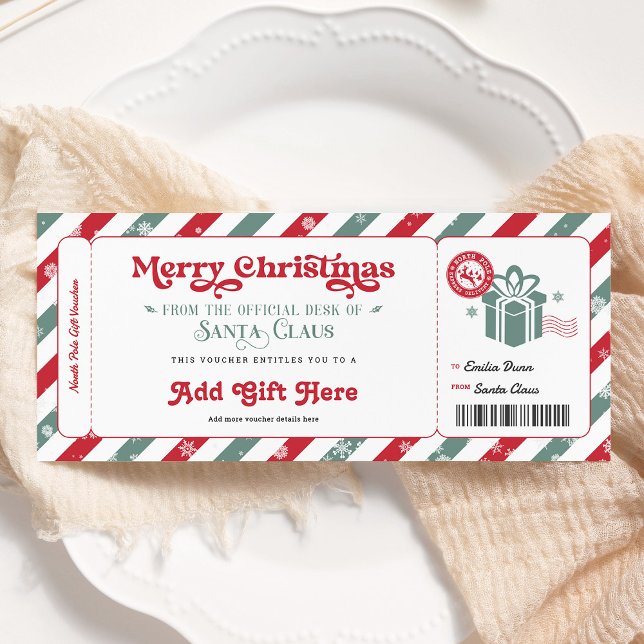 Convites Voucher de Presente do Polo Norte de Natal (Criador carregado)
