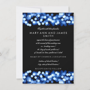 Convites Vow Renewal Blue Hollywood Glam
