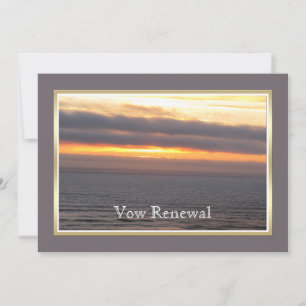 Convites Vow Renewal Sunset