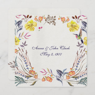 Convites Vow Renewal Watercolor border
