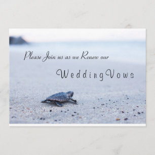 Convites Vow Renewation Sea Turtle