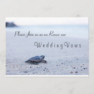 Convites Vow Renewation Sea Turtle