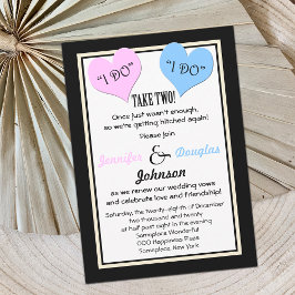 Convites Vow Renewer I Do I Do I Do