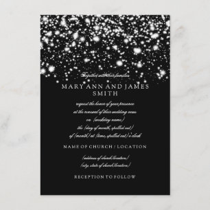 Convites Vow Renewing Silver Midnight Glam