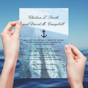 Convites ©Voyage do navio de Love Cruise/casamento do