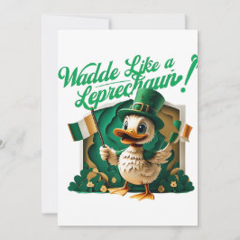Convites Waddle como uma Rua de Leprechaun.