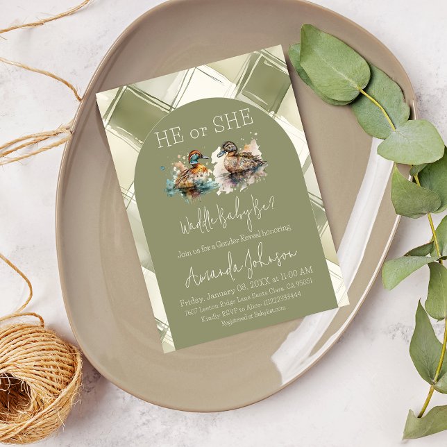 Convites Waddle É Verdadeiro Mallard Duck Revolução de Gêne (Criador carregado)