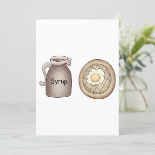 Convites Waffles E Xarope De Maçal