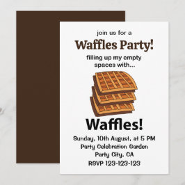 Convites Waffles Preenchendo Meus Espaços Vazios Com Waffle