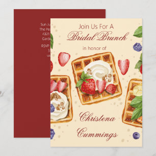 Convites Waffles & Wishes Brunch Nupcial