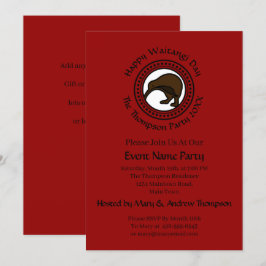 Convites Waitangi Day Can Edit Text Nova Zelândia