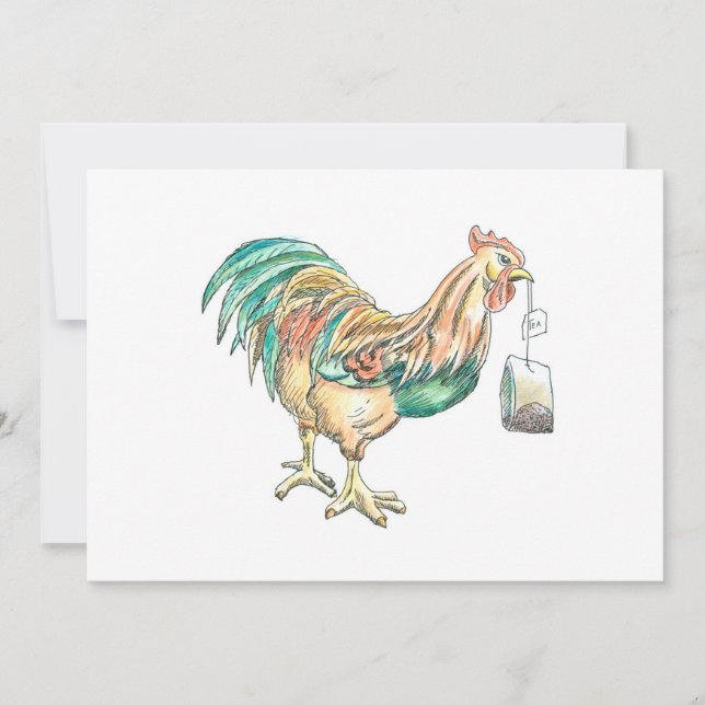 Convites Wake Up WIth Tea (Frente)