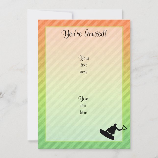 Convites Wakeboarder (Frente)