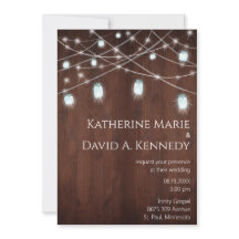 Wall Weding Wood Barn Mason Jar String Light