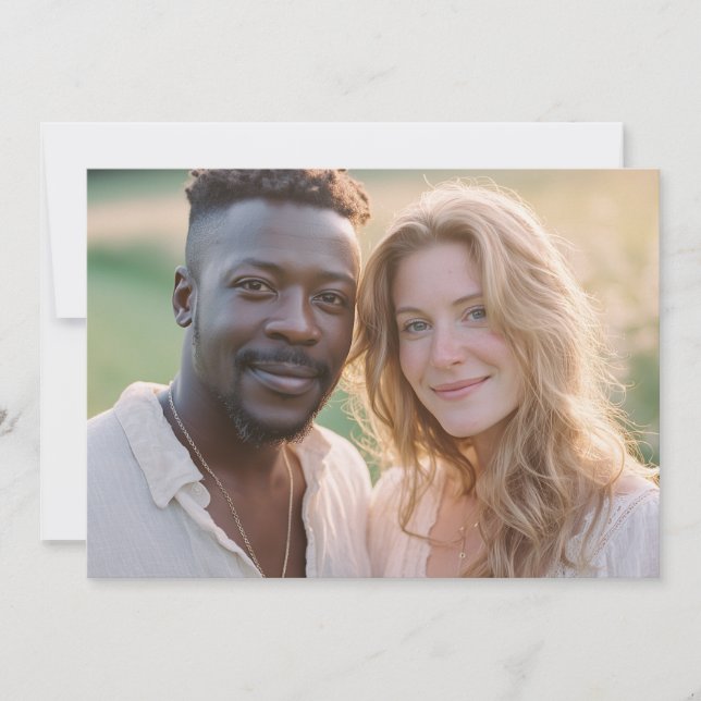 Convites Warm Earthy Realistic Photo (Frente)