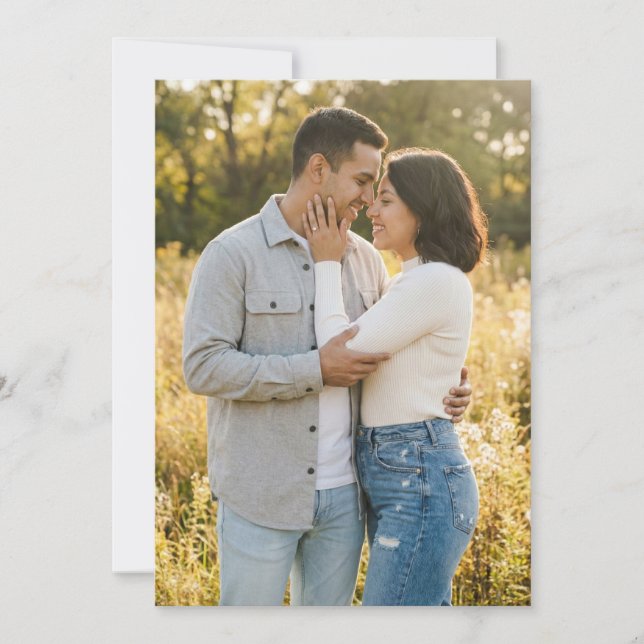 Convites Warm Gray Casual Photo (Frente)