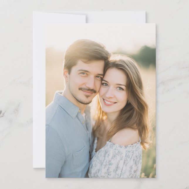 Convites Warm Romantic Photo (Frente)