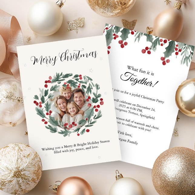 Convites Warm Smiles Christmas (Criador carregado)