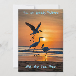 Convites Warm Welcome Invitation Card – Elegant Custom