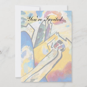 Convites Wassily Kandinsky Composição Quatro - Abstrato Art