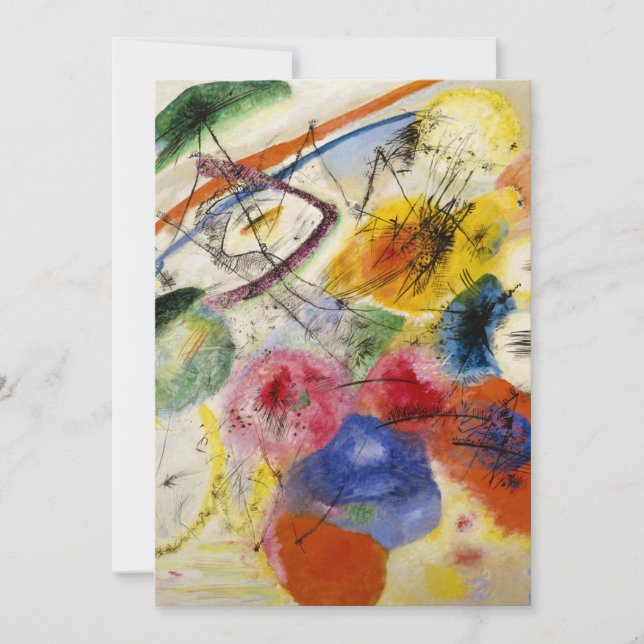 Convites Wassily Kandinsky - Linhas Pretas (Frente)