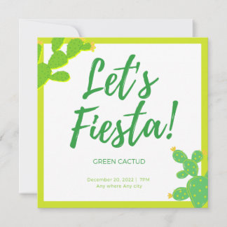 Convites Watch Me Grow Green Cactus Succulent Fiesta Favor