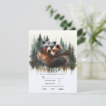 Watercolor Bears Wilderness RSVP