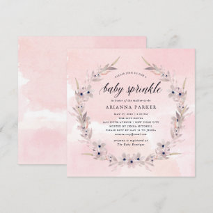 Convites Watercolor Bliss   Pinta rosa-rosa, borrifa