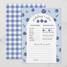 Watercolor Blueberry Prediction Advice Baby Show