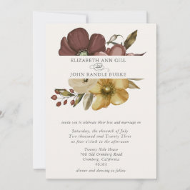 Convites Watercolor Boho Neutral Wedding 