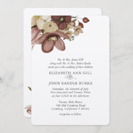 Convites Watercolor Boho Rose & Neutral Wedding