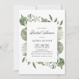 Convites Watercolor Calla Lily e Chá de panela Greenery