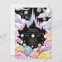 Watercolor Candyland Birthday