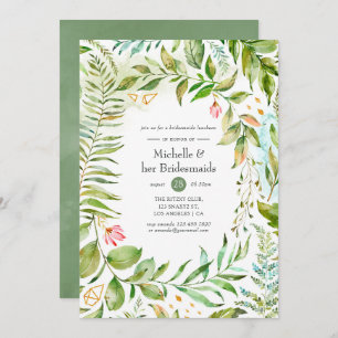 Convites Watercolor Crystal Bridesmaids Luncheids
