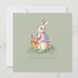 Convites Watercolor Easter Bunny